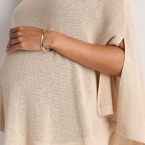 Quince Maternity Nursing Shawl Cotton Cashmere Lightweight - Picture 2 of 15